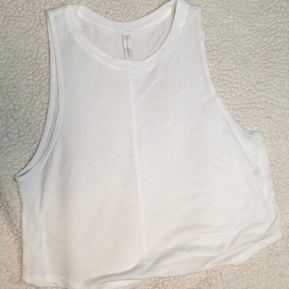 Aeropostale White Crop Top 🦋✨